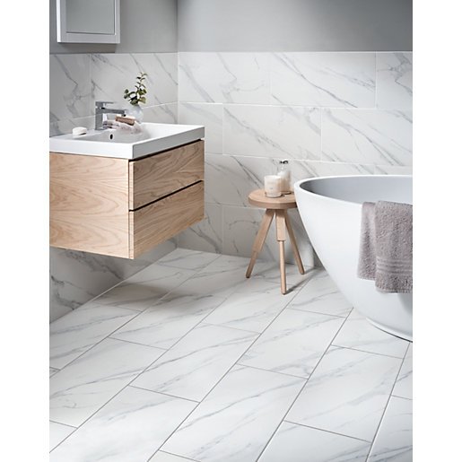 Choose Marble Tiles Vs Ceramic, Wickes Ceramic Natural Stone Effect Wall And Floor Tiles