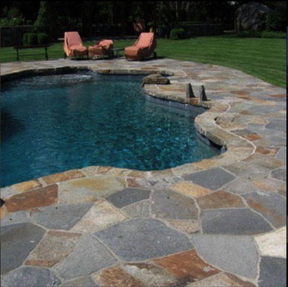 6 Natural Stones Made for Deluxe Pool Decks Slate