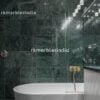 Green marble tiles