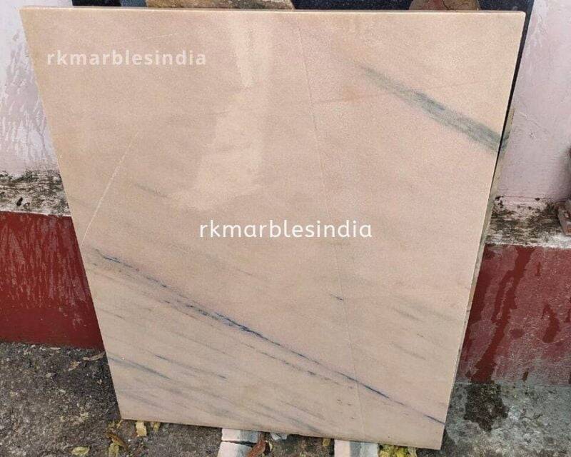 Pink marble tiles