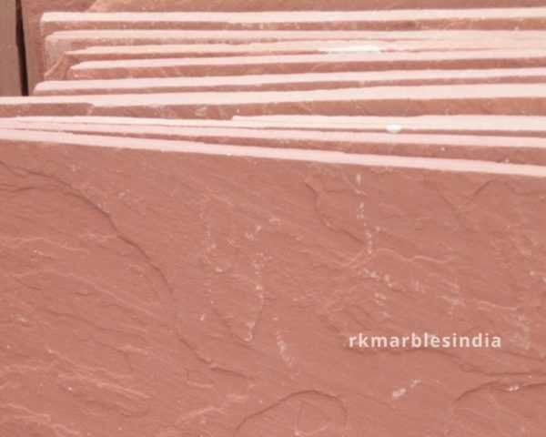 Red sandstone tiles